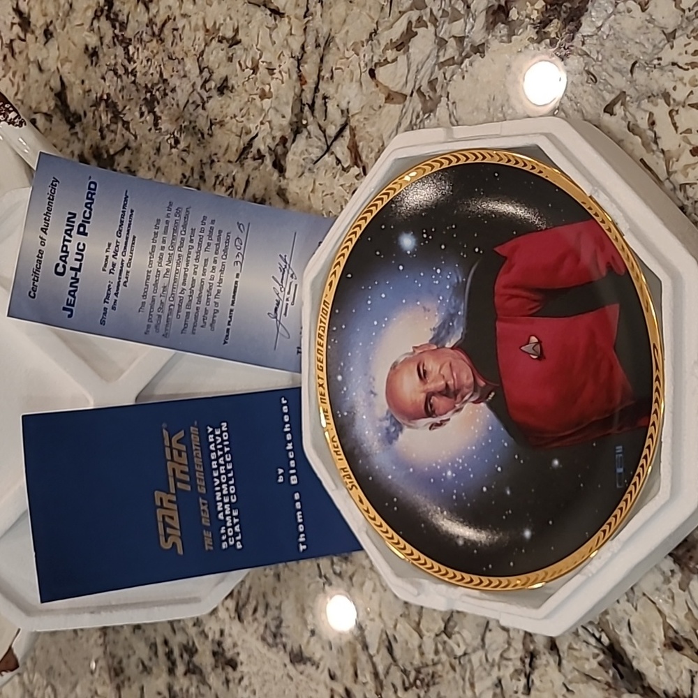 Hamilton Star Trek Jean-Luc Picard Plate
